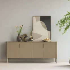 WOOOD Dressoir Gunnar Mud - 201x85x44 cm