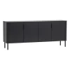 WOOOD Dressoir Gunnar Zwart - 201x85x44 cm