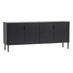 WOOOD Dressoir Gunnar Zwart - 201x85x44 cm