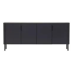 WOOOD Dressoir Gunnar Zwart - 201x85x44 cm