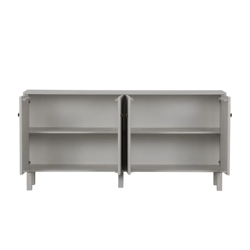 WOOOD Dressoir Madu Grijs - 160x78x46 cm
