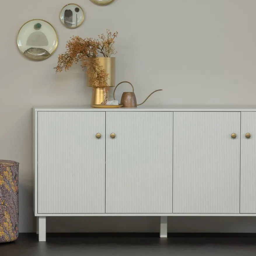 WOOOD Dressoir Madu Grijs - 160x78x46 cm
