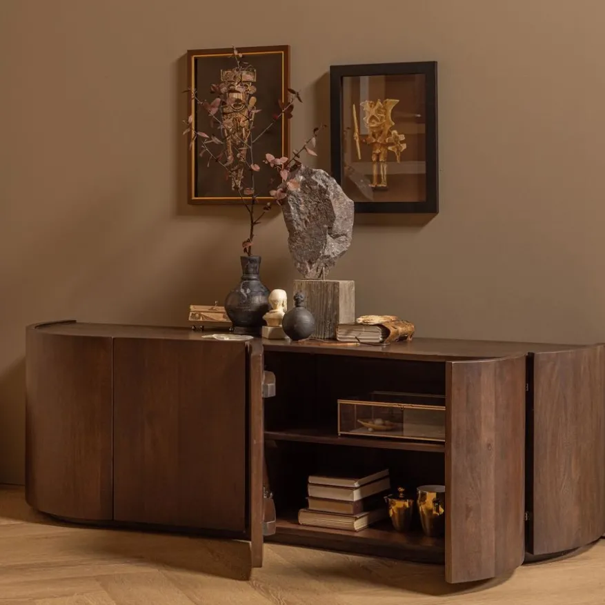 WOOOD Dressoir Sense Bruin - 160x50x46 cm