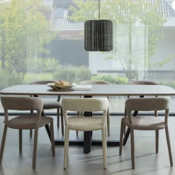 WOOOD Eetkamerstoel Noble Taupe