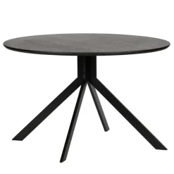 WOOOD Eettafel Bruno Zwart - Ø 120 cm