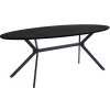 WOOOD Eettafel Bruno Zwart - 220x100 cm