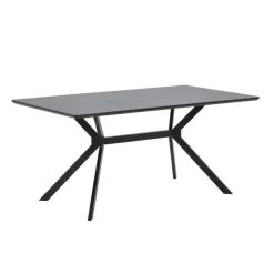 WOOOD Eettafel Bruno Zwart - 160x90 cm