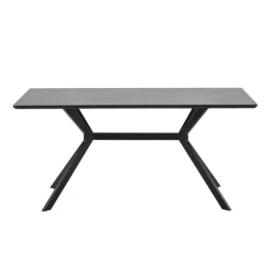 WOOOD Eettafel Bruno Zwart - 160x90 cm