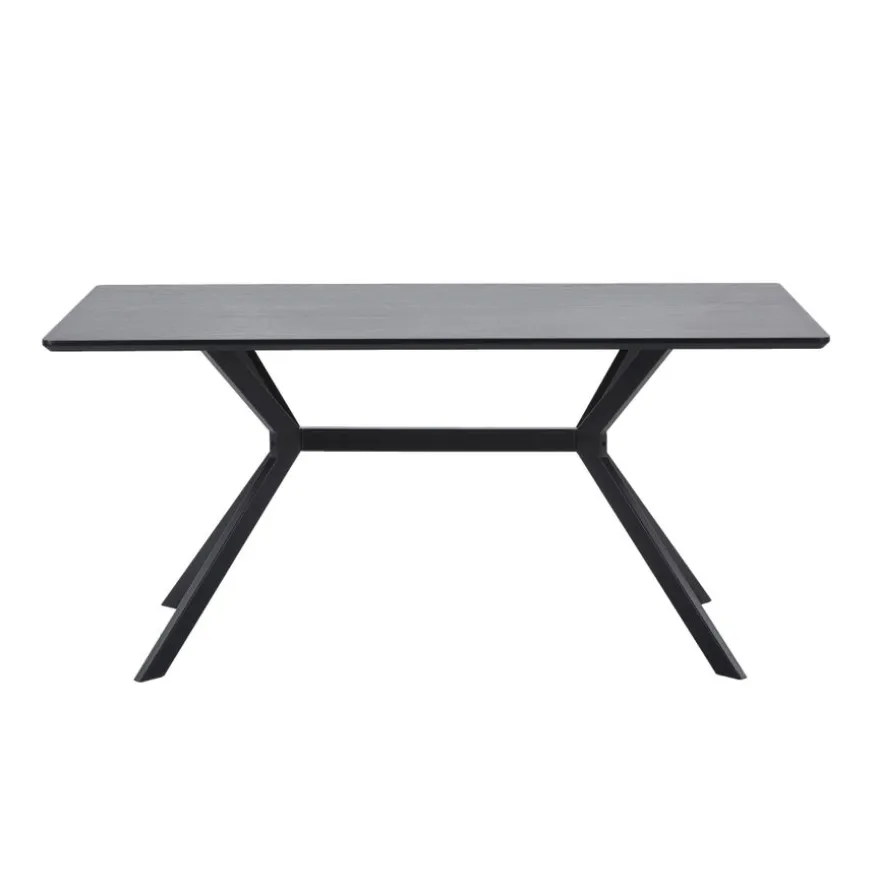 WOOOD Eettafel Bruno Zwart - 160x90 cm