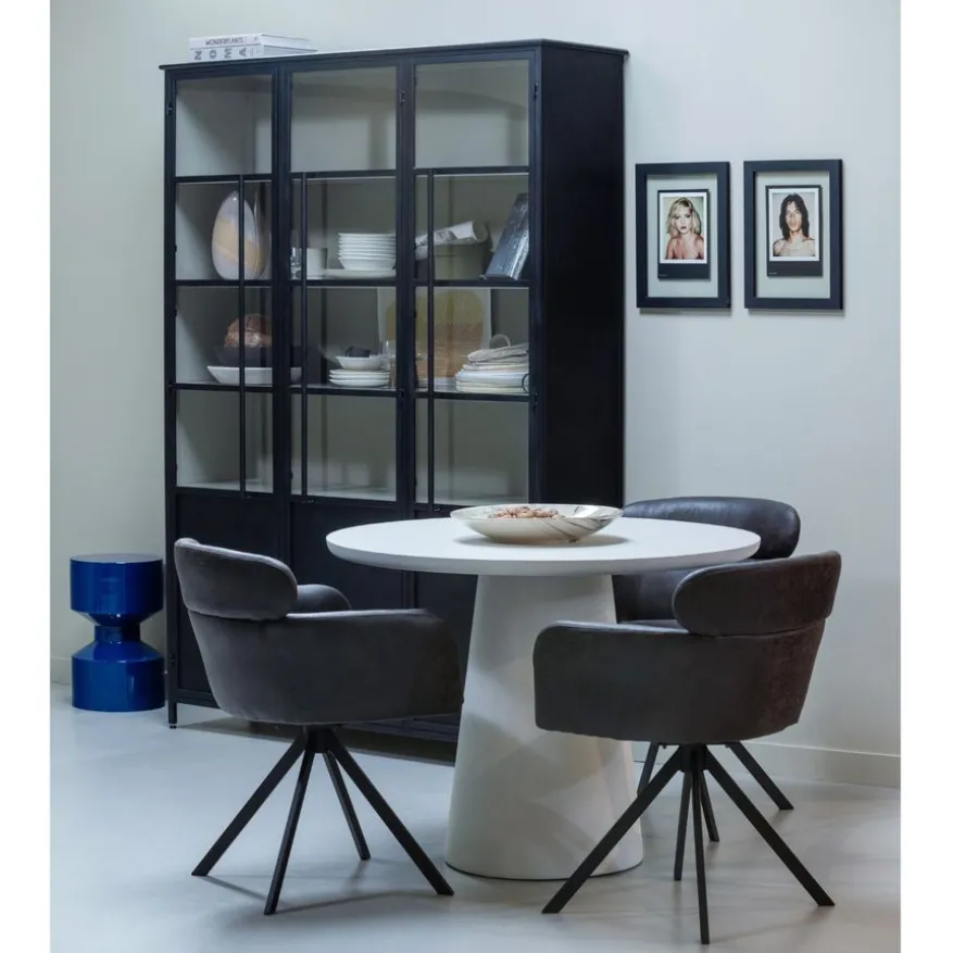 WOOOD Eettafel Damon Wit - Ø 100 cm