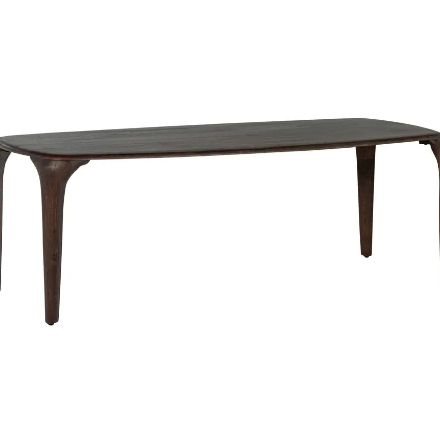 WOOOD Eettafel Fiore Donkerbruin - 230x95 cm