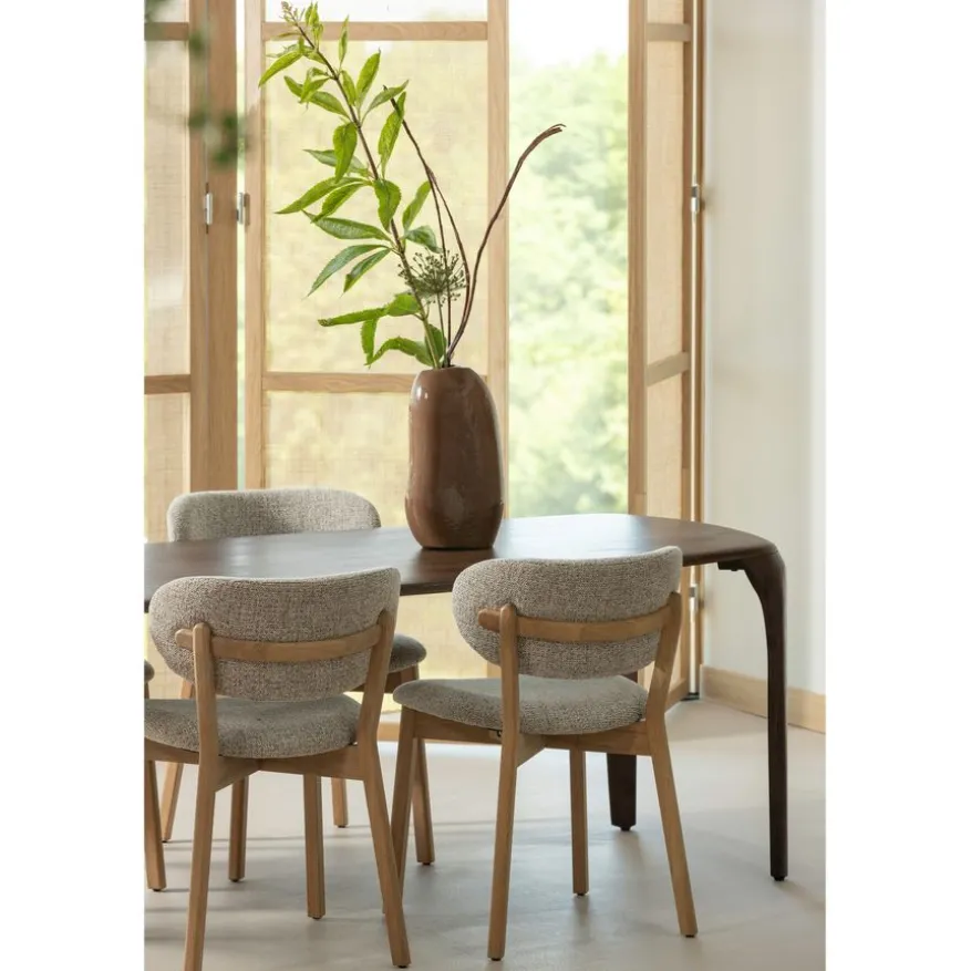 WOOOD Eettafel Fiore Donkerbruin - 230x95 cm
