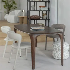 WOOOD Eettafel Fiore Donkerbruin - 190x95 cm
