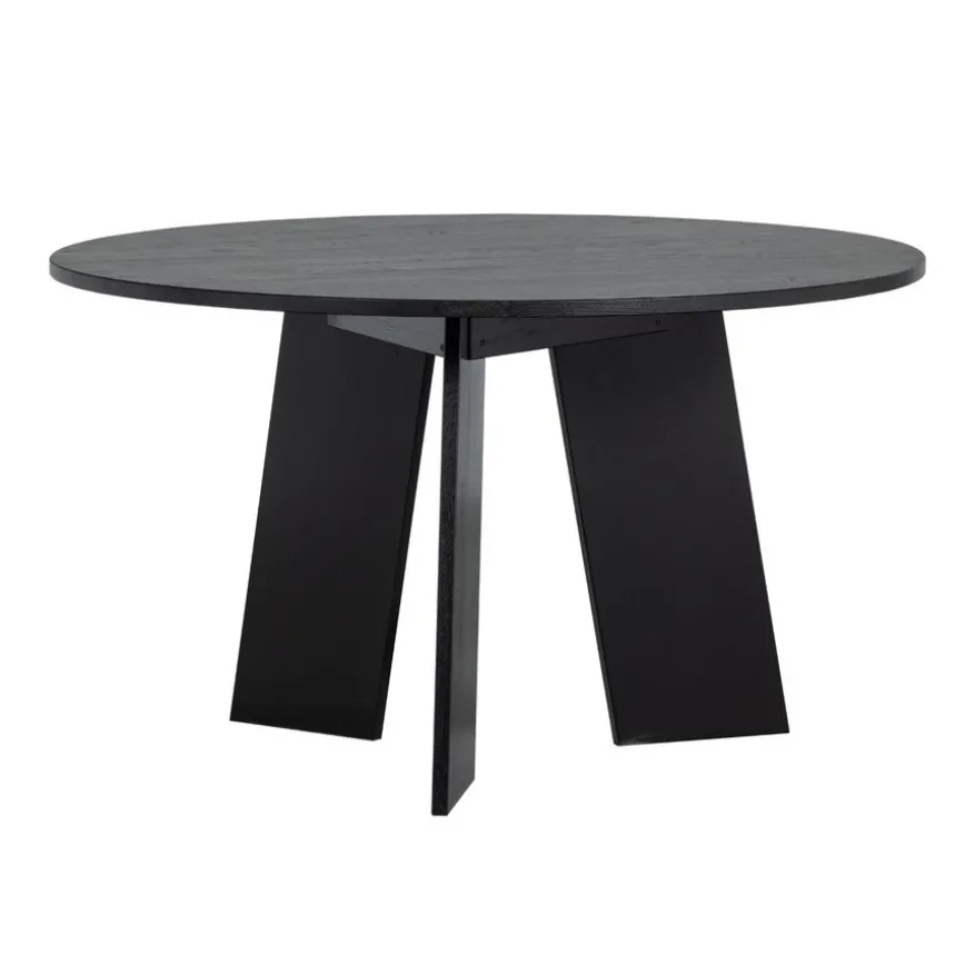 WOOOD Eettafel Fries Zwart - Ø 90 cm