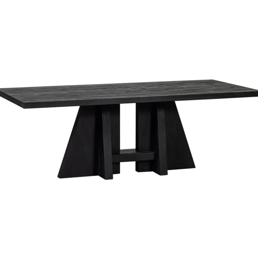 WOOOD Eettafel Kean Zwart - 220x100 cm