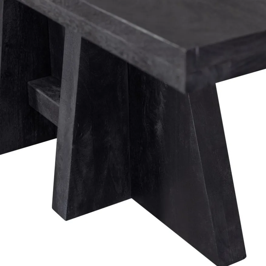 WOOOD Eettafel Kean Zwart - 220x100 cm