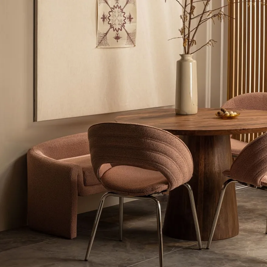 WOOOD Eettafel Limit Walnootbruin - Ø 130 cm