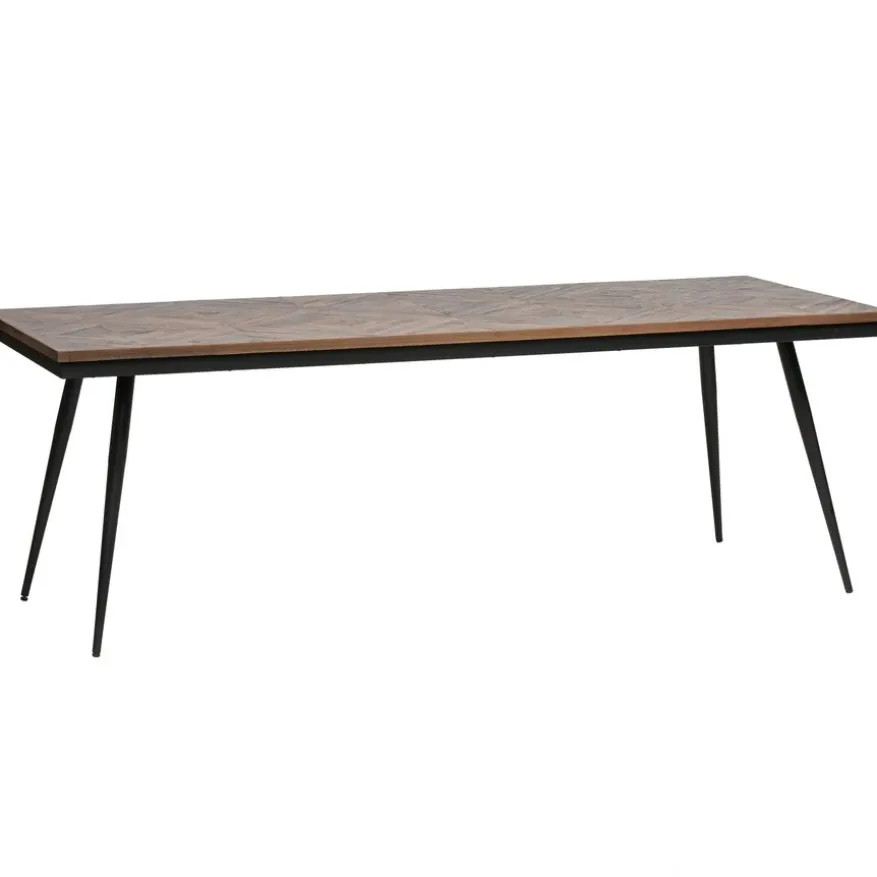 WOOOD Eettafel Rhombic Bruin - 220x90 cm