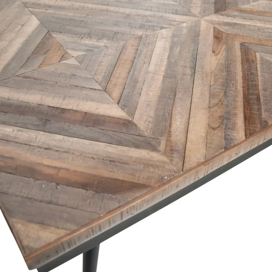 WOOOD Eettafel Rhombic Bruin - 220x90 cm