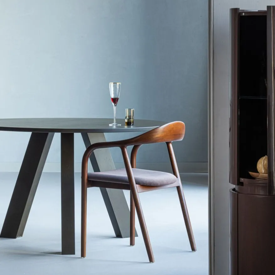 WOOOD Eettafel Rhonda Middenbruin - Ø 129 cm