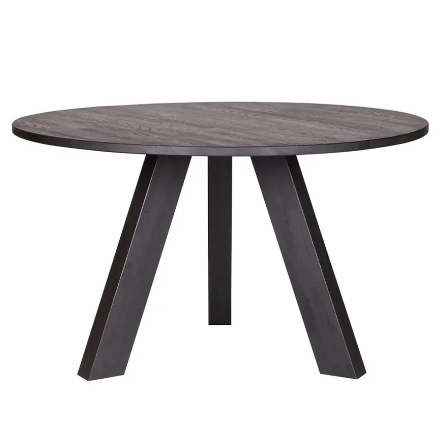 WOOOD Eettafel Rhonda Zwart - Ø 129 cm