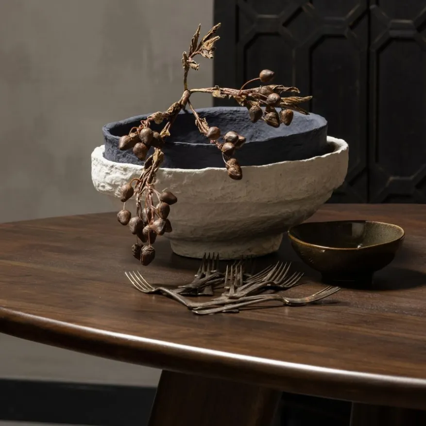 WOOOD Eettafel Roundly Bruin - 160x110 cm