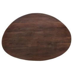 WOOOD Eettafel Roundly Bruin - 160x110 cm