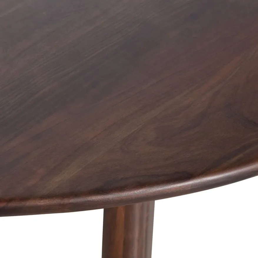 WOOOD Eettafel Roundly Bruin - 160x110 cm