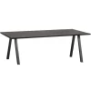 WOOOD Eettafel Tablo Zwart - 220x90 cm