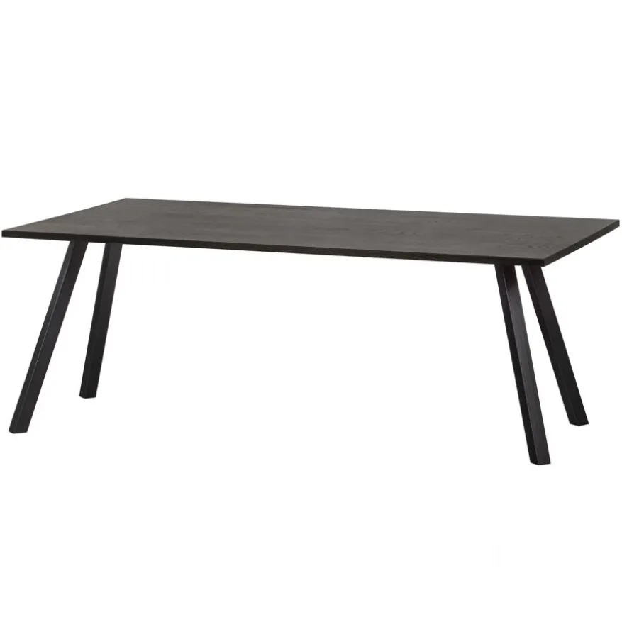 WOOOD Eettafel Tablo Zwart - 220x90 cm