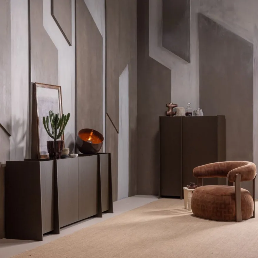 WOOOD Fauteuil Foon Bruin