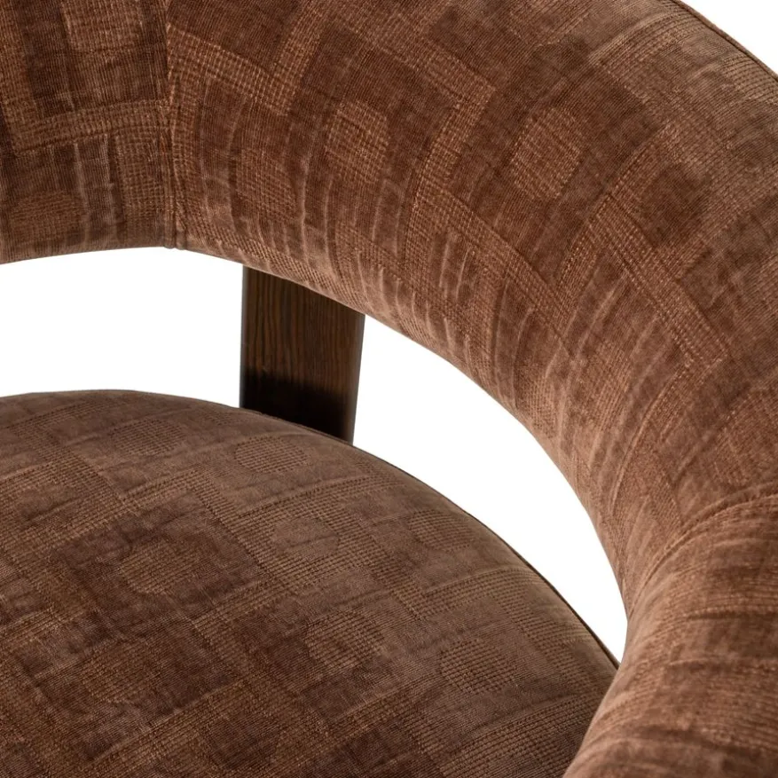 WOOOD Fauteuil Foon Bruin