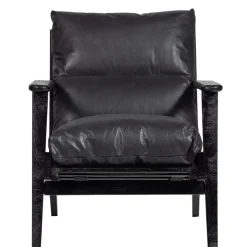 WOOOD Fauteuil Houston Zwart