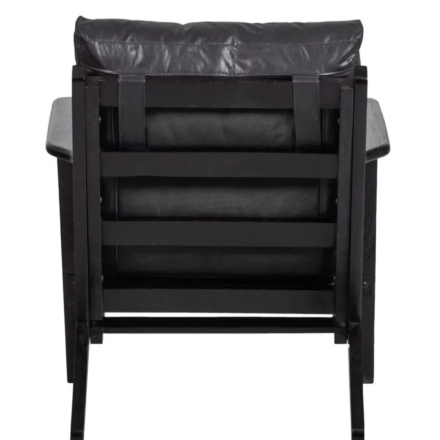 WOOOD Fauteuil Houston Zwart