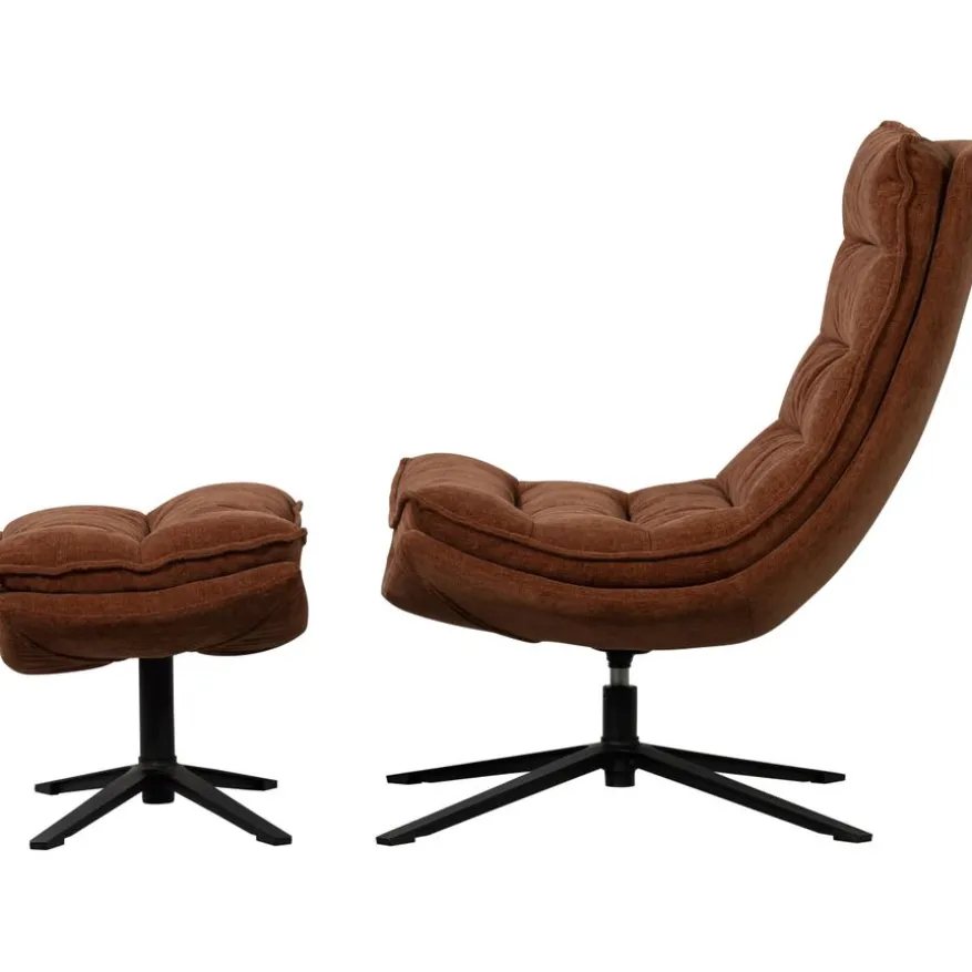 WOOOD Fauteuil Kube Bruin