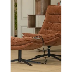 WOOOD Fauteuil Kube Bruin