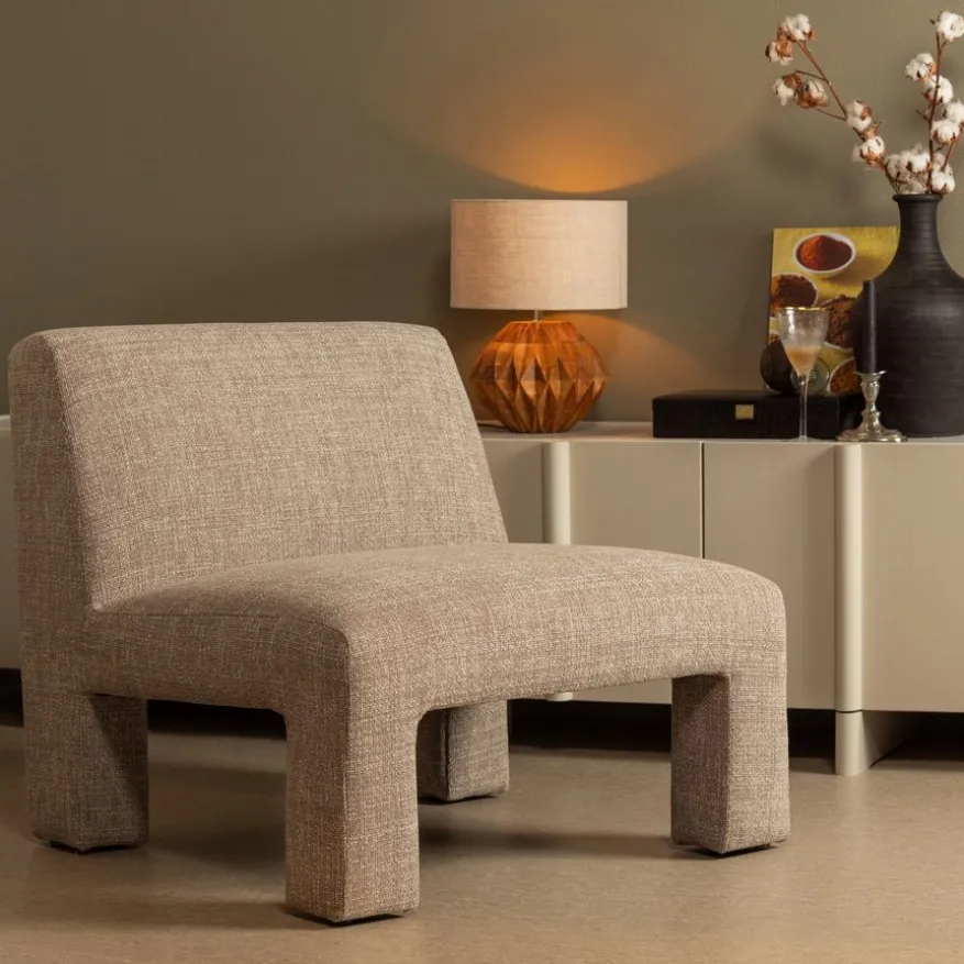 WOOOD Fauteuil Lavid Beige