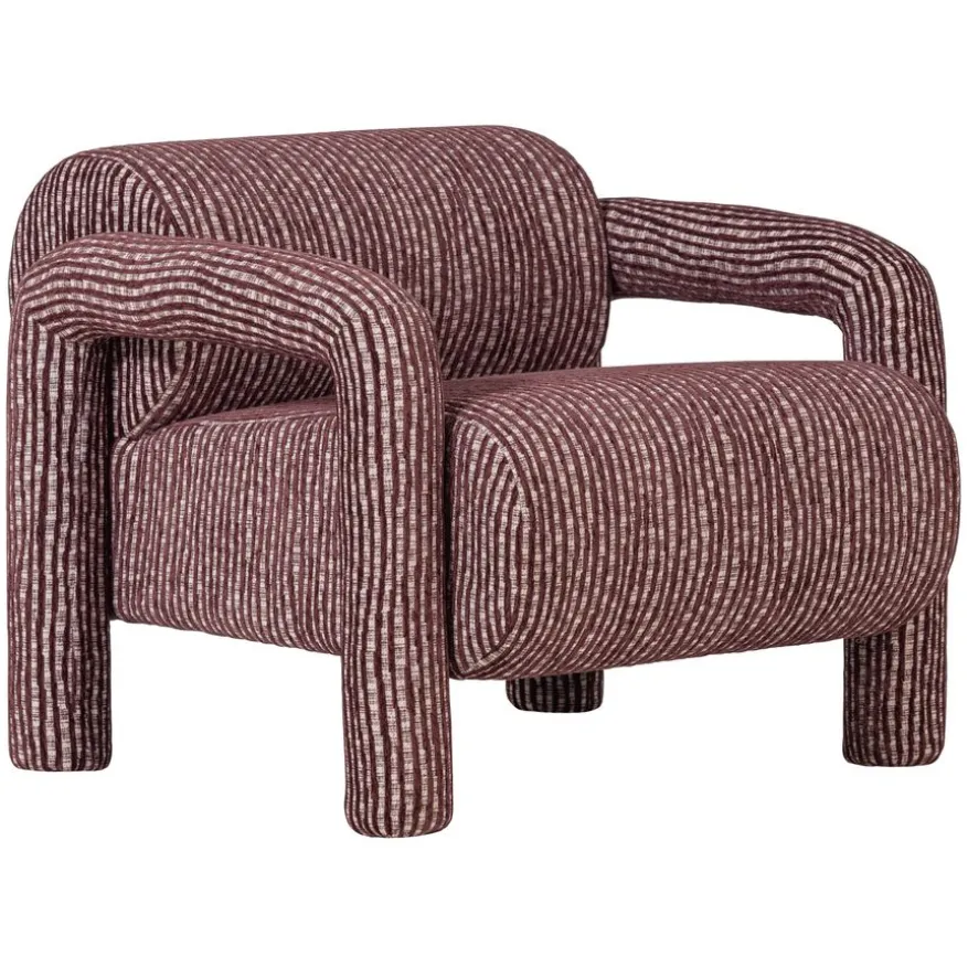 WOOOD Fauteuil Lenny Bordeauxrood