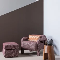 WOOOD Fauteuil Lenny Bordeauxrood