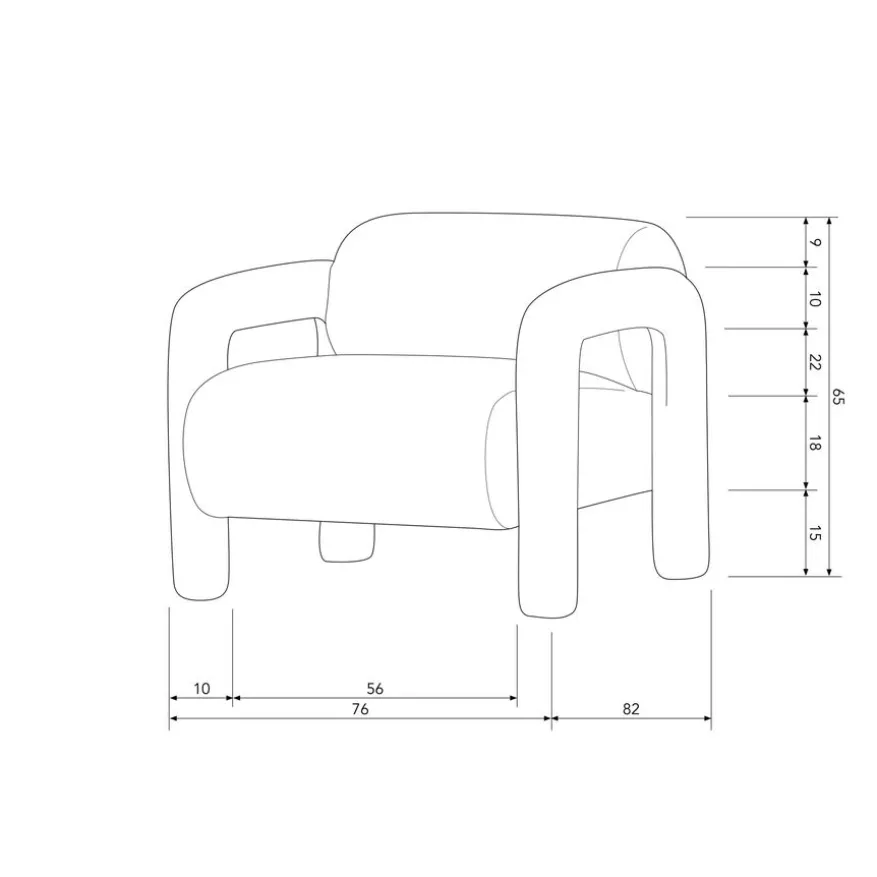 WOOOD Fauteuil Lenny Oker