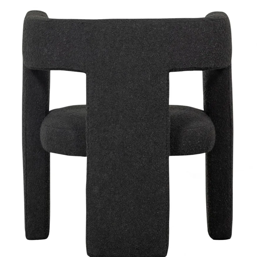 WOOOD Fauteuil Tiwa Donkergrijs