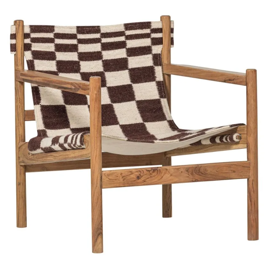 WOOOD Fauteuil Zano Bruin / Naturel
