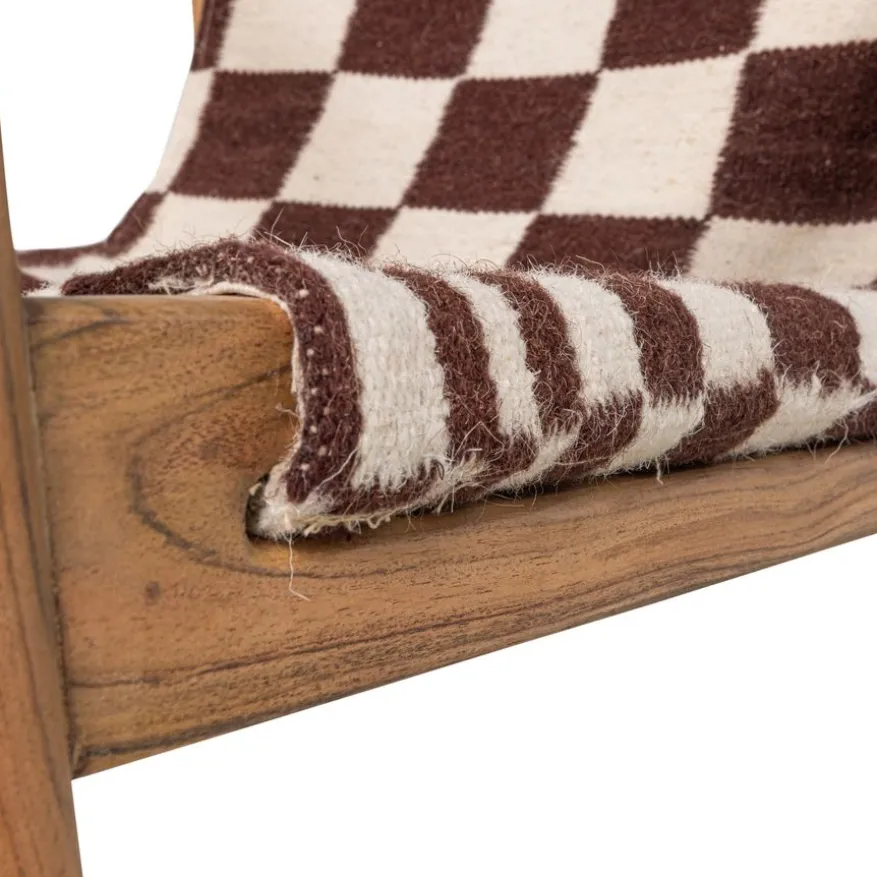 WOOOD Fauteuil Zano Bruin / Naturel