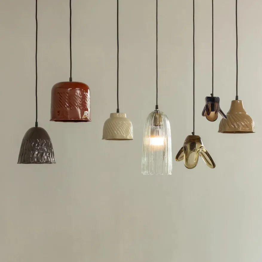 WOOOD Hanglamp Arleso Zand - E27 - Ø 14 cm