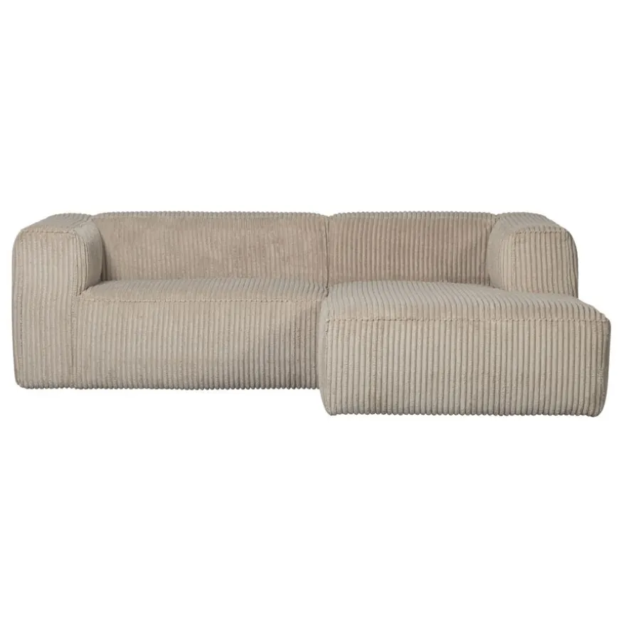 WOOOD Hoekbank Bean Rechts Beige