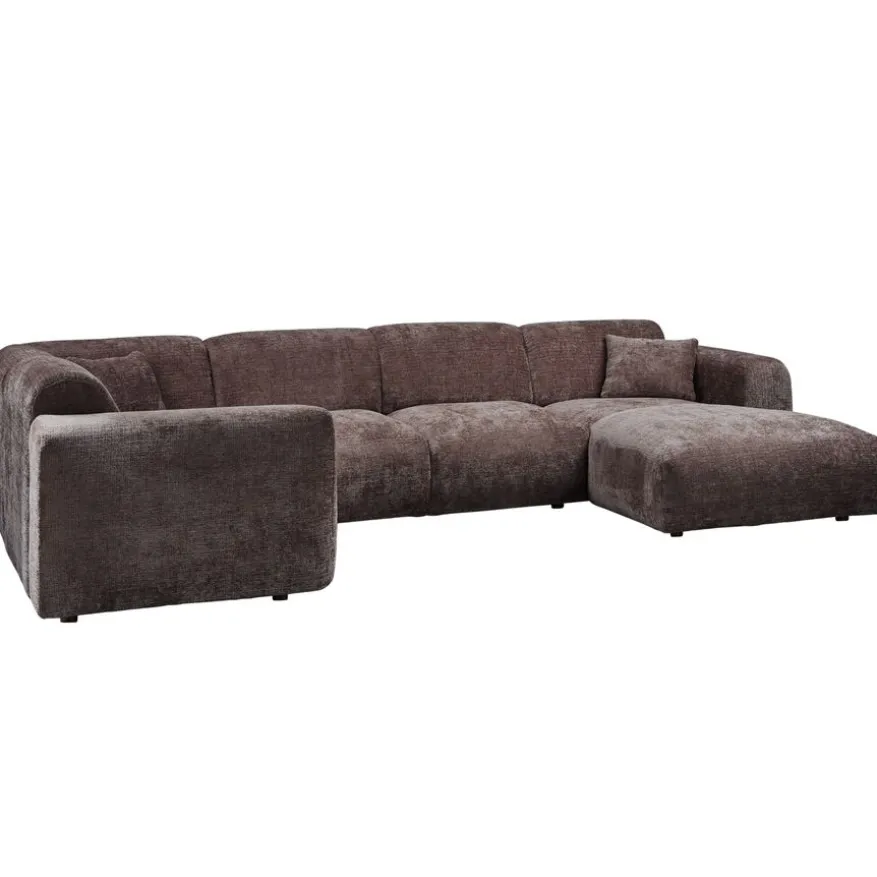 WOOOD Hoekbank Cloud Divan Links Bruin