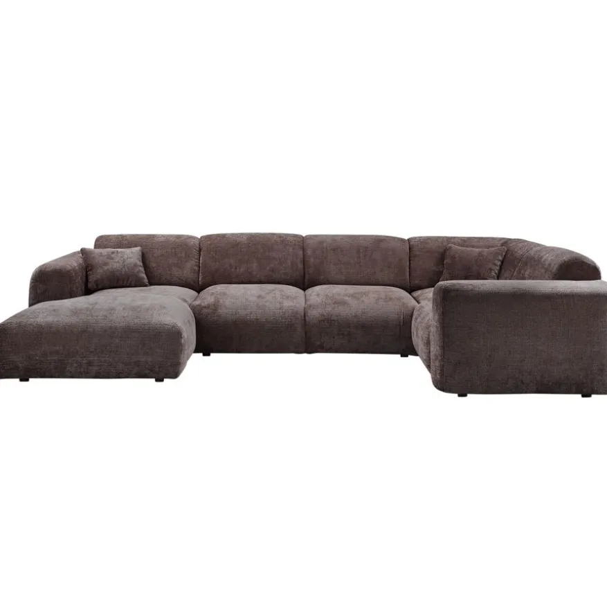 WOOOD Hoekbank Cloud Divan Rechts Bruin