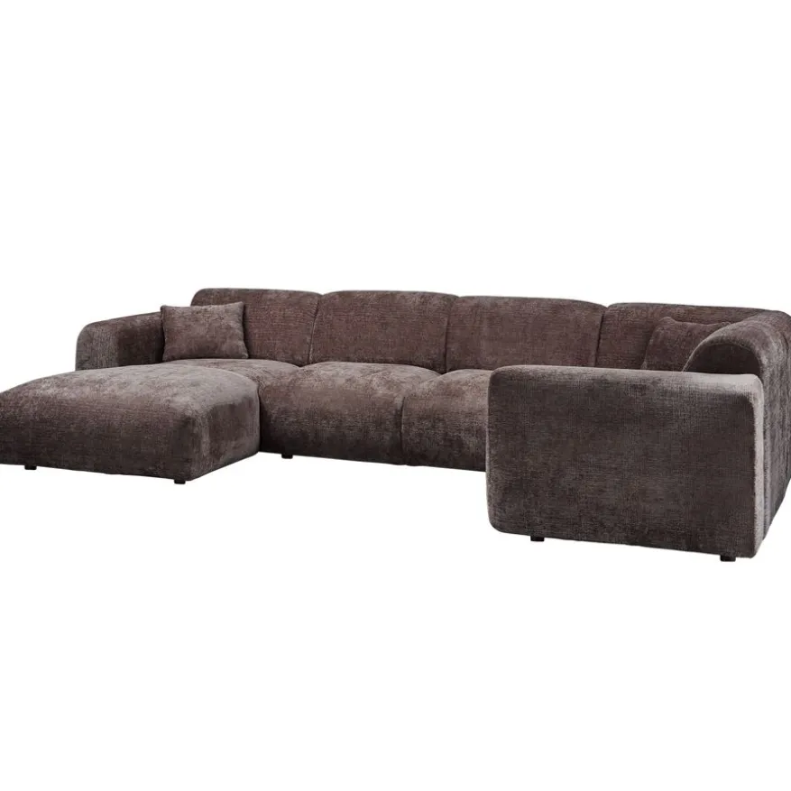 WOOOD Hoekbank Cloud Divan Rechts Bruin