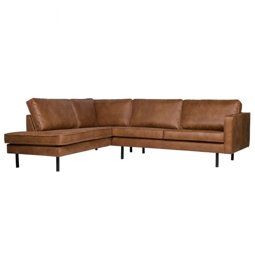 WOOOD Hoekbank Rodeo Links Cognac