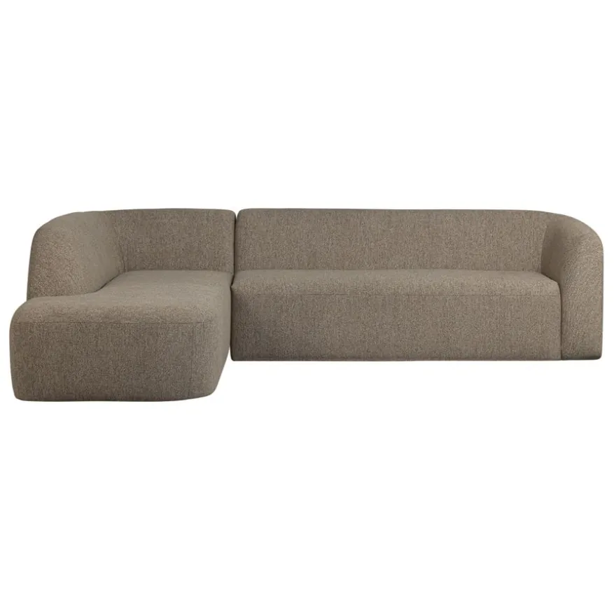 WOOOD Hoekbank Sloping Links Lichtbruin
